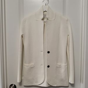 J. Crew Sweater Blazer Size XXS White